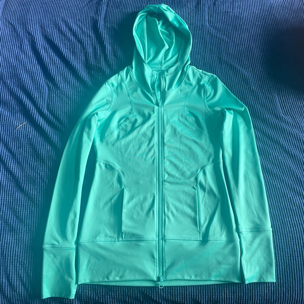 Zella Lightweight Jacket Zip Up Teal Seafoam